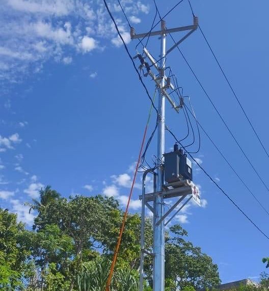 Petugas-PLN-Sedang-memasang-gardu-listrik-di-NTT