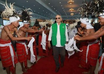 Jose Ramos Horta, mantan presiden Timor Leste menghadiri konvensi nasional Partai CNRT pada 23 Januari 2022 (UCANEWS-RAMOS HORTA FB)
