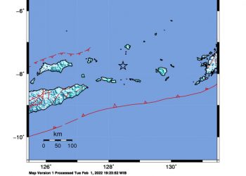 Gempa terjadi di Maluku Barar Daya pada 2 Februari 2022. gempa juga terjadi dii dua wilayah lainnya (BMKG)