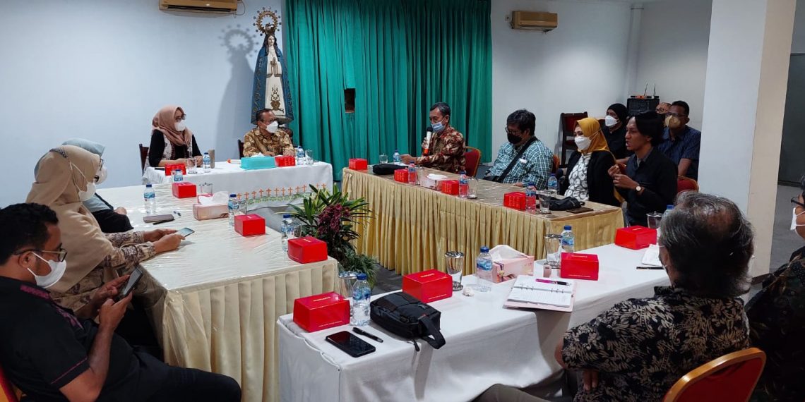 Komisi Nasional Disabilitas (KND) saat berdialog dengan Konferensi Waligereja Indonesia (KWI) terkait penghapusan stigma dan diskriminasi terhadap penyandang disabilitas
