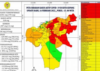 Pasien Covid-19 di Kota Kupang meningkat drastis (Satgas Covid-19 Kota Kupang)