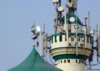 Ilustrasi pengeras suara di masjid. (DW)