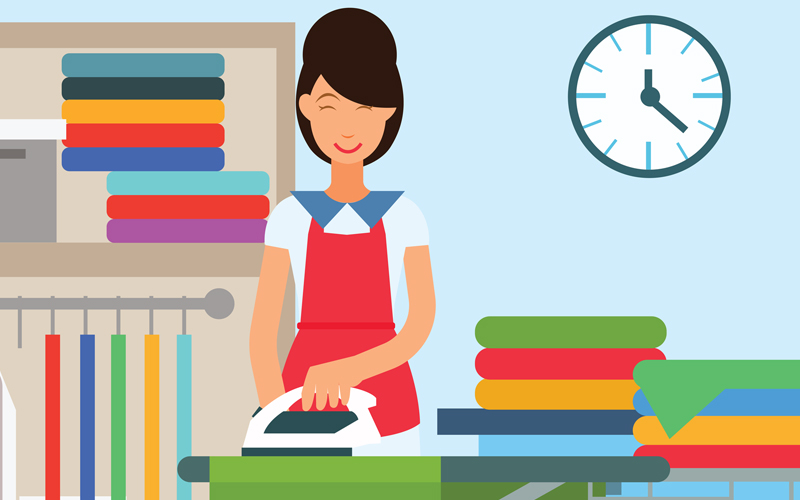 Ilustrasi Pekerja Rumah Tangga (dok.Vecteezy.com)