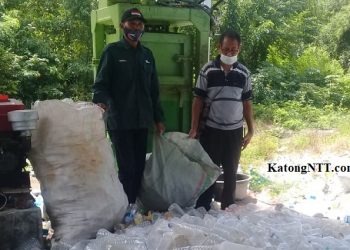 Aktivitas bank sampah Batu Cermin, Manggarai Barat