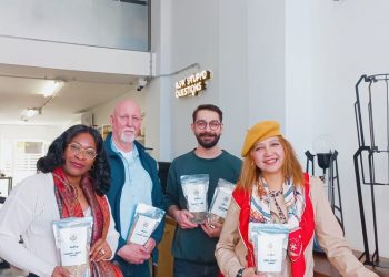 CEO Bima Tikhe Berkat Verra Victoria MBA (paling kanan) giat mempromosikan dan ekspor kopi dari berbagai daerah di Indonesia.