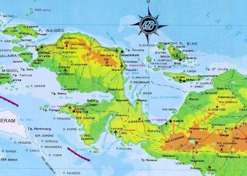 Ilustrasi peta Papua Barat