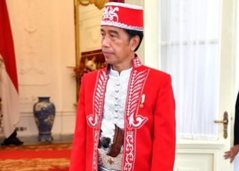 Presiden Jokowi dalam HUT RI ke 77 (Twitter @Jokowi)