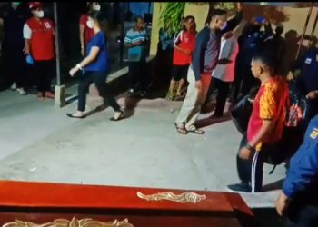 Jenazah penumpang KM Cantika Express 77 Tiba di RS Bhayangkara (ist.)