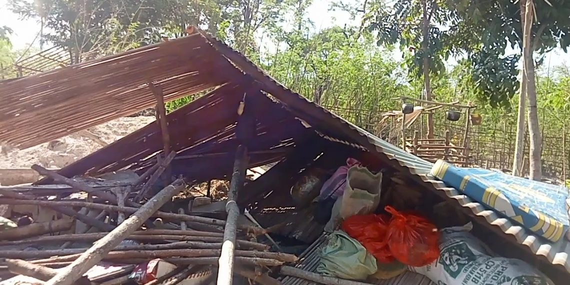 Salah satu rumah warga Besipae yang digusur. Sikap Pemprov NTT menggusur rumah warga dipertanyakan DPRD NTT (Joe-KatongNTT