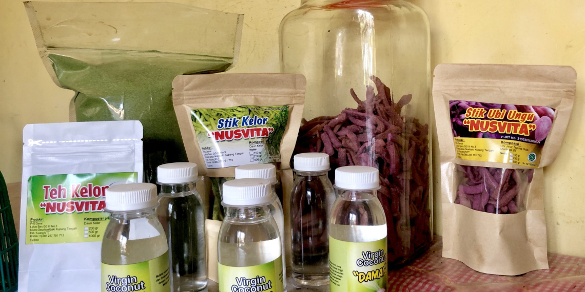 Contoh produk UMKM NTT, Nusvita buatan Klara Tawa. Di desa Noelbaki, Kabupaten Kupang, NTT (KatongNTT-Ruth)