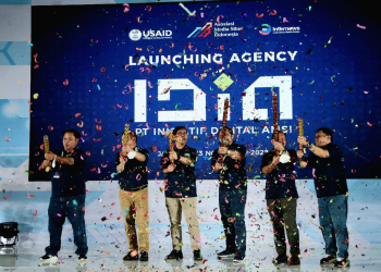 Pengurus Asosiasi Media Siber Indonesia (AMSI) meluncurkan agency iklan IDiA di Jakarta, Rabu (23/11/2022). (Dok.AMSI)