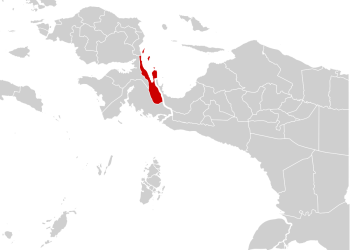 Peta Kabupaten Teluk Wondana di Papua Barat