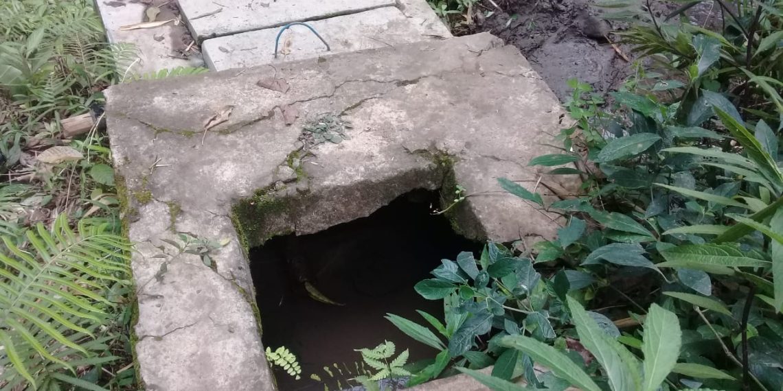 Penampungan air kotor dari parit di desa Wolowea Kabupaten Nagekeo, Provinsi NTT (Dok.Dobo Deu )