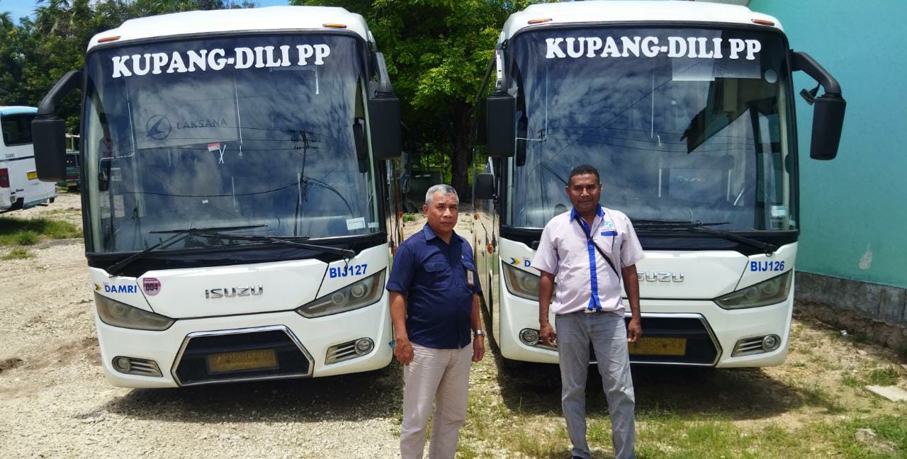 Operasional Bus DAMRI Trayek Kupang – Dili Menunggu Kesepakatan Tarif Dua Negara