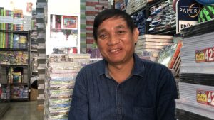 Nyoman Radjendra, pemilik toko buku Suci (Ruth-KatongNTT)
