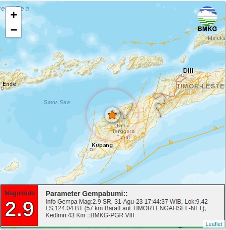 Gempa Susulan di TTS 