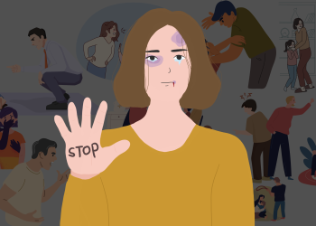 Ilustrasi kekerasan dalam rumah tangga - KDRT (Ruth Botha - KatongNTT)