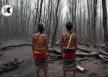 Ilustrasi masyarakat adat ntt dalam menghadapi krisis iklim (Ruth Botha-KatongNTT)