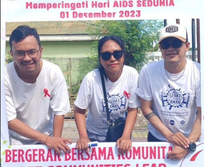 Peringatan Hari HIV AIDS Dunia di Kota Kupang, NTT tahun 2023. (Dok. JIP)