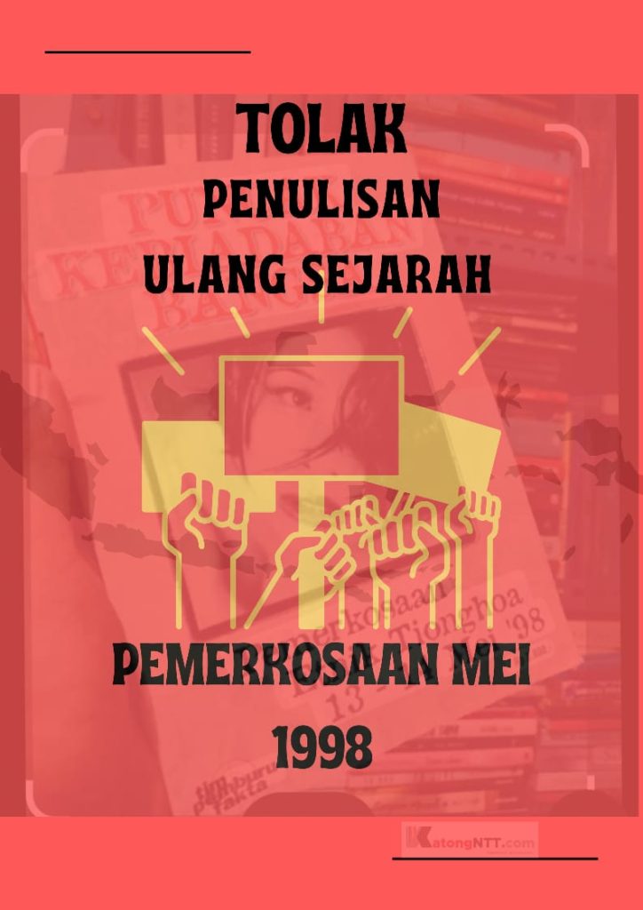 Ilistrasi Tolak Penulisan Ulang Sejarah Pemerkosaan Mei 1998 (Novianti/KatongNTT.com)
