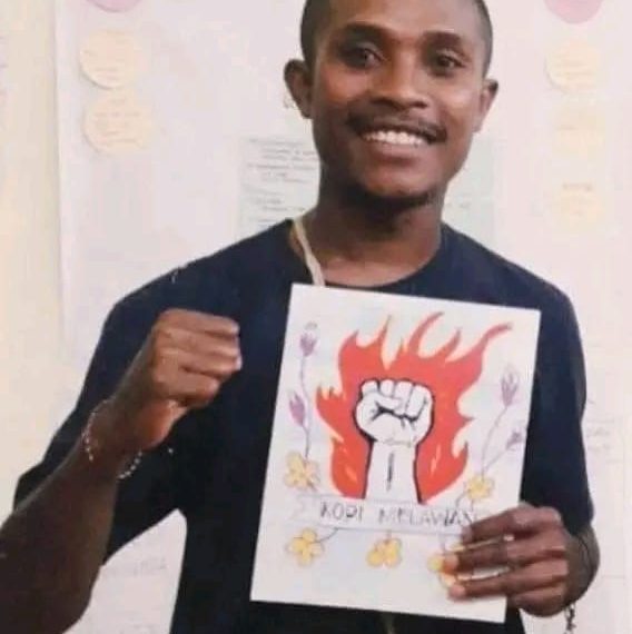 Rudolfus Oktavianus Ruma atau disapa Vian Ruma, pengurus Koalisi Kopi wilayah Nagekeo, NTT.